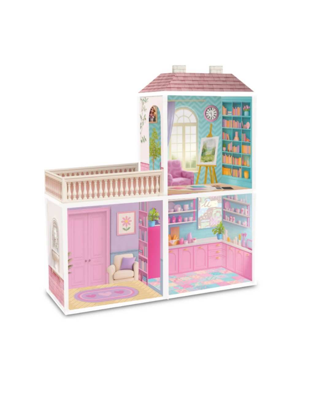 Casa de Muñecas "Tiny Mi Casita" (80 cm) ART 56672 - Imagen 2