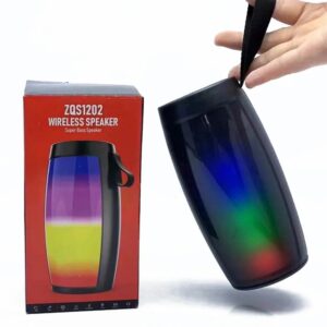 Parlante Portátil Inalámbrico Bluetooth con Luces RGB ART ZQS1202