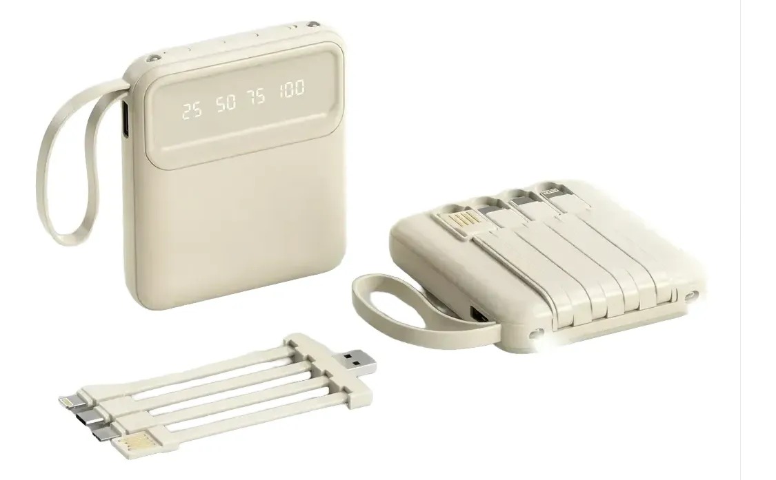Cargador Portatil con Cables "Todo en Uno" y Visor LED ART B38 - Imagen 5