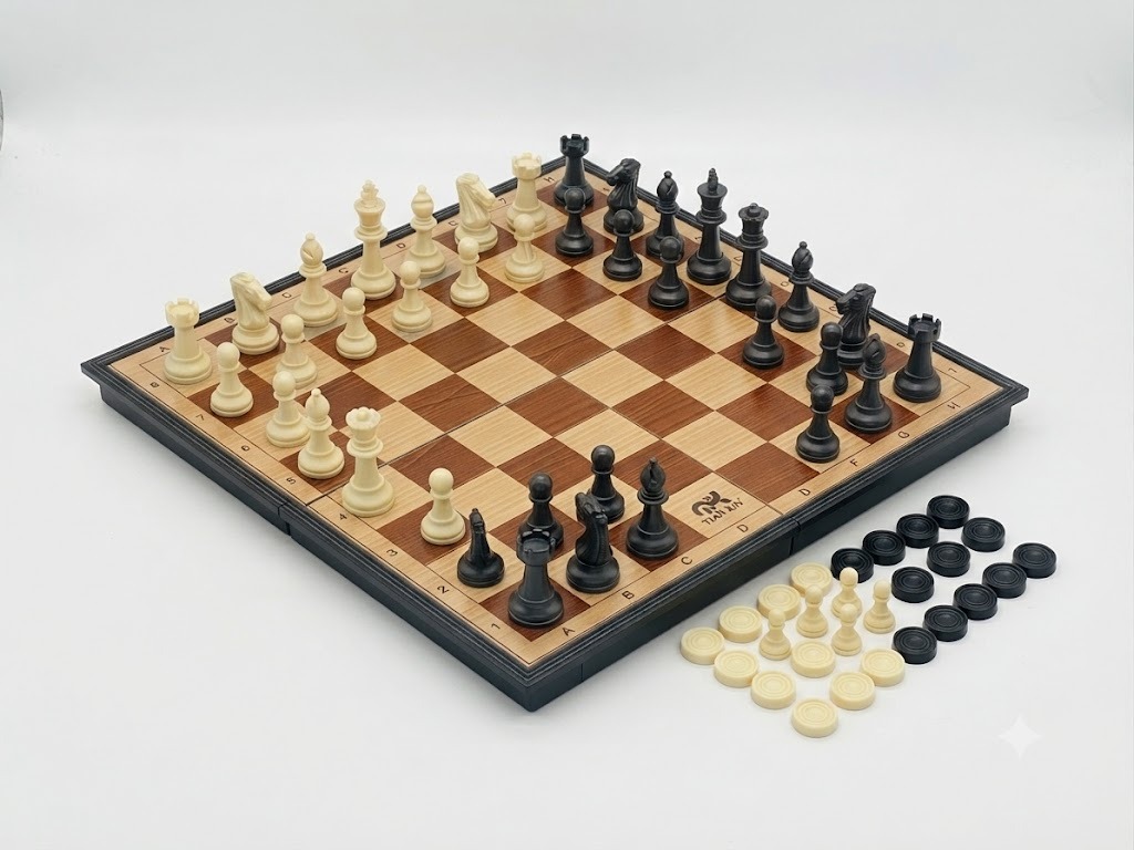 Set de Juego 2 en 1 Chess (Ajedrez y Damas) ART HM40405 - Imagen 2