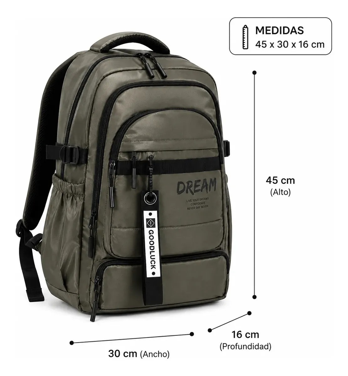Mochila Urbana 'Dream / Goodluck' Porta Notebook ART 26918 - Imagen 7
