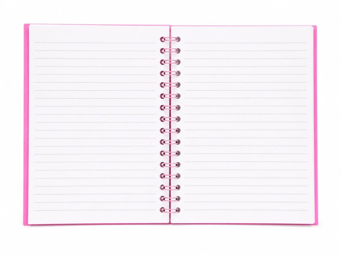 Cuaderno en Espiral "Sweet Charms" - Edición Rosa Chicle con Dijes 3D ART ZZ-2109 - Imagen 2