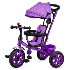Triciclo Infantil Evolutivo 'Baby Gus' con Capota y Guía ART 56196