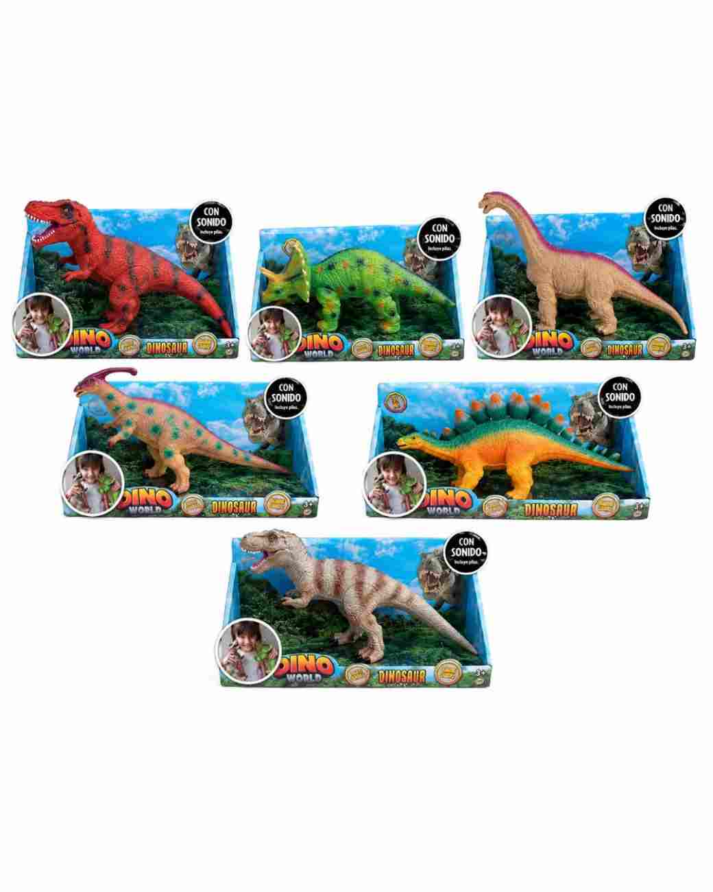 Dinosaurios Coleccionables "Dino World" con Sonido ART 1374182 - Imagen 2