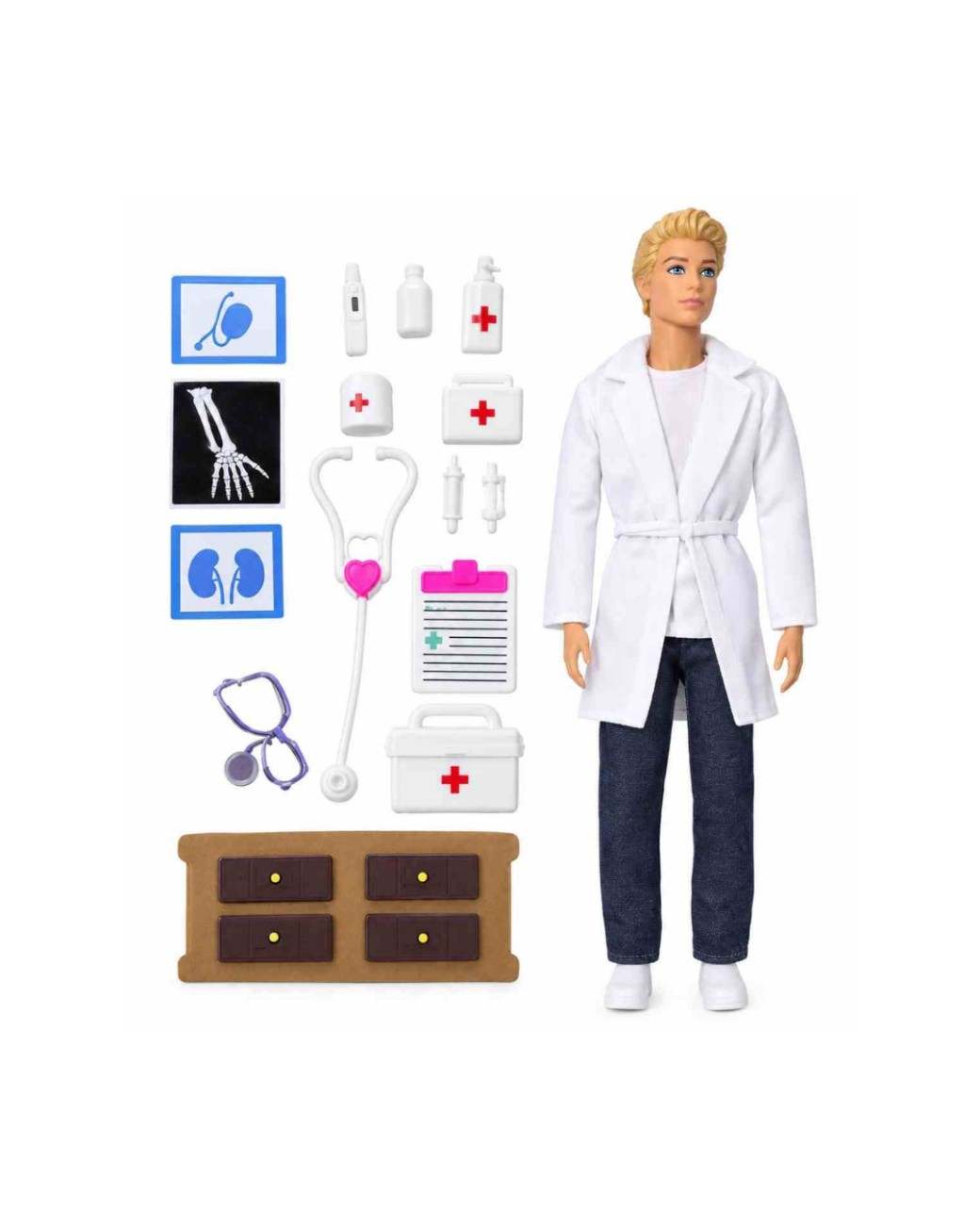 Muñeco Articulado Thiago Doctor Con Accesorios art b311