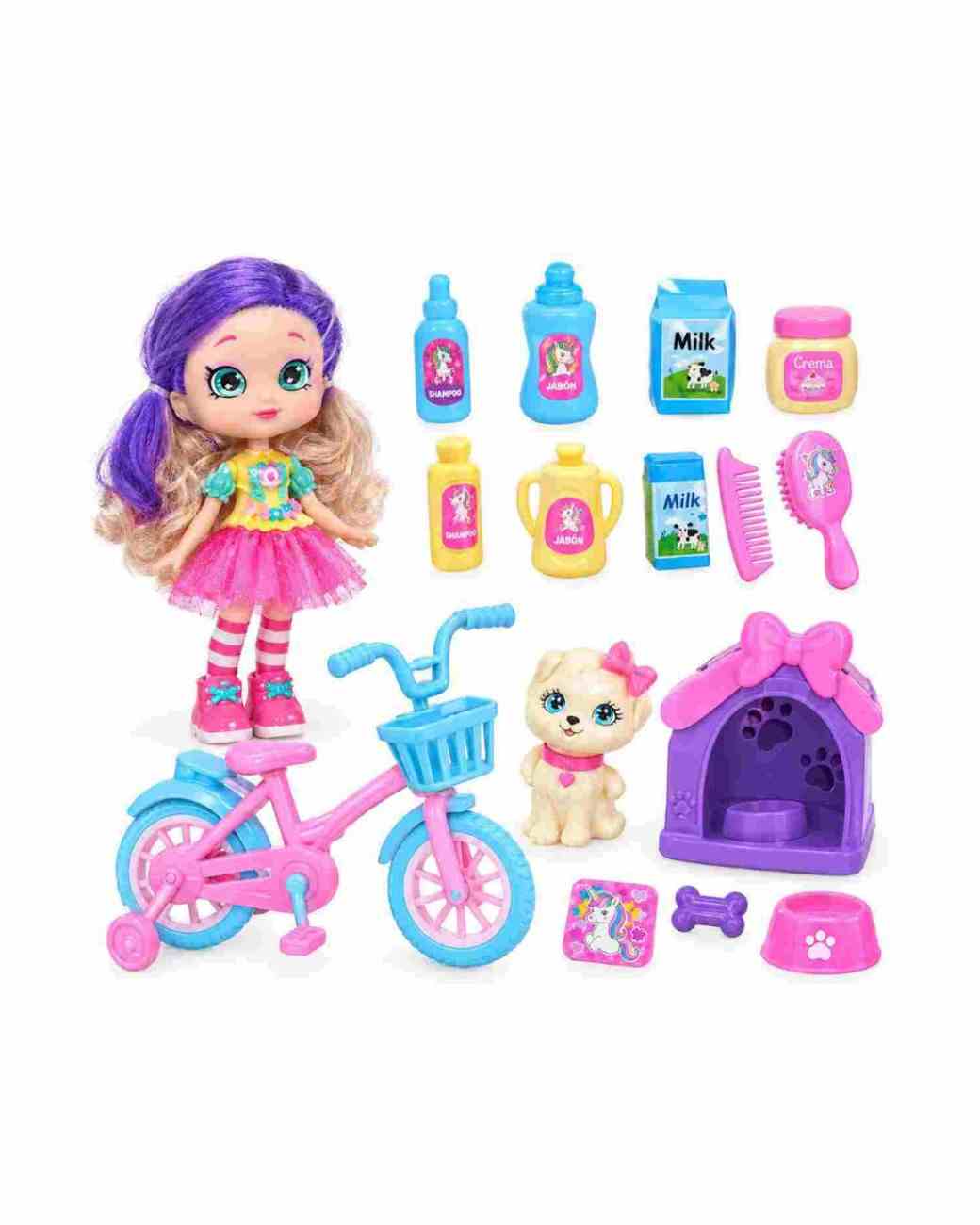 Muñequita Con Bici Y Accesorios art 5075
