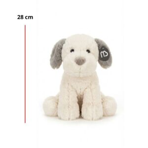 Peluche Perro Orejas Grises 28 CM ART CR200157