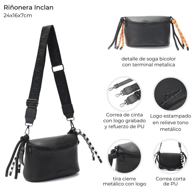 Bandolera Riñonera Mujer Doble Tira ART 43919 - Imagen 2