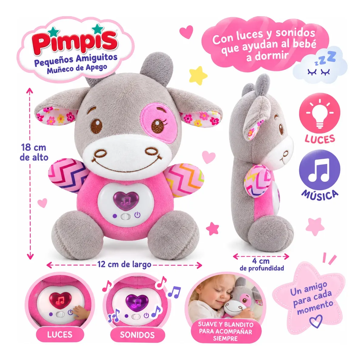 Peluche De Apego Pimpis ART 3619 - Imagen 6