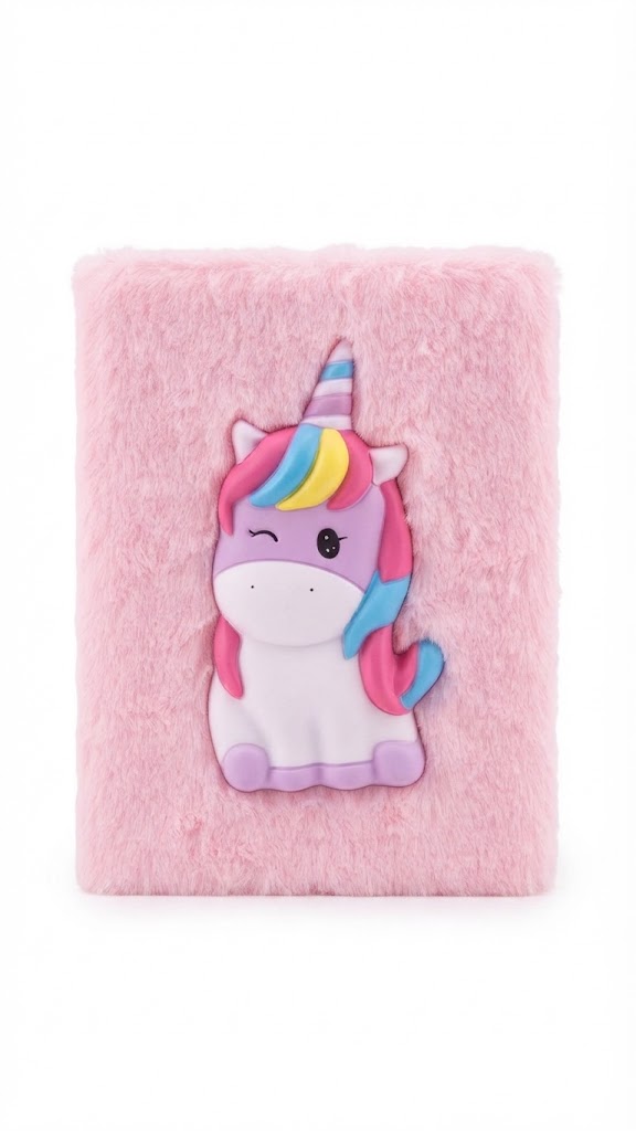 Cuaderno De Peluche con Squishy Unicornio ART YW-6652