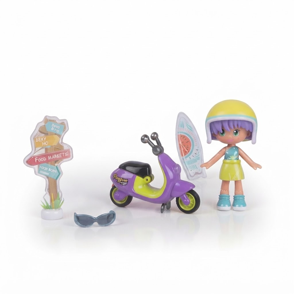 Set Pinypon Top Moto & Muñeca #Girl art PNN03000