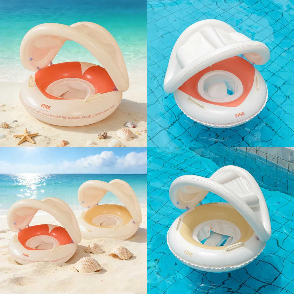 Flotador Inflable para Bebé con Toldo Protector y Asiento art 705172 - Imagen 3