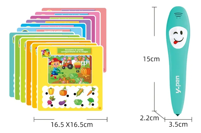 Juego Educativo Y-pen Con Bolígrafo Inteligente Y Láminas art YS20607C - Imagen 4