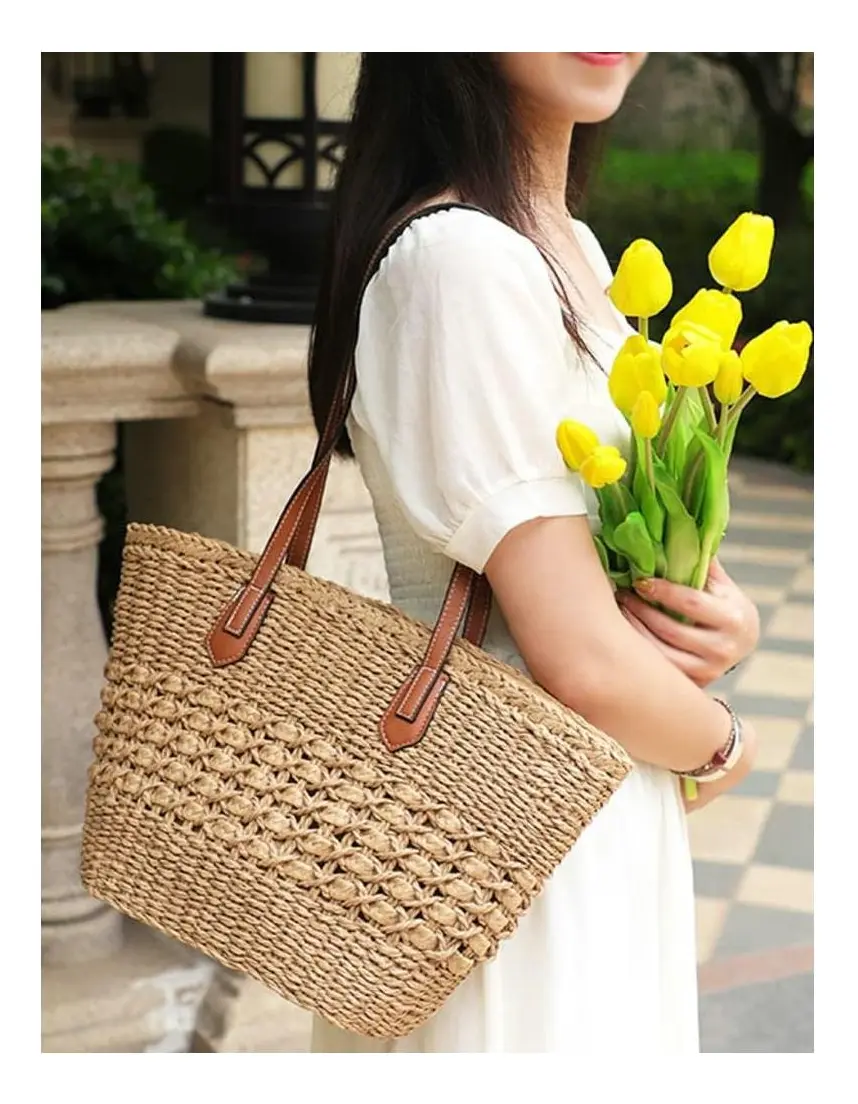 Cartera Bolso Rafia Canteo Art 26116 - Imagen 3