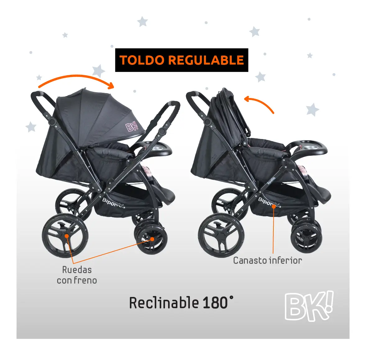 Cochecito Bipokids ART BBS199 - Imagen 4