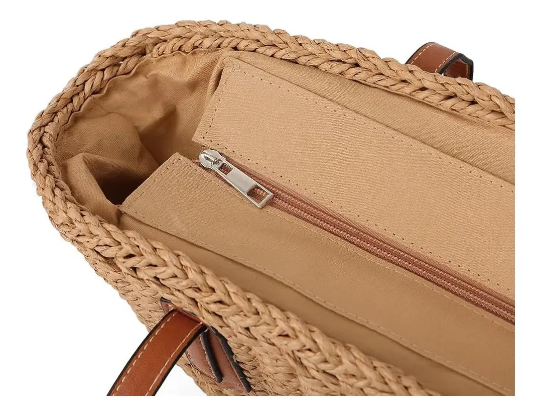 Cartera Bolso Rafia Canteo Art 26116 - Imagen 2