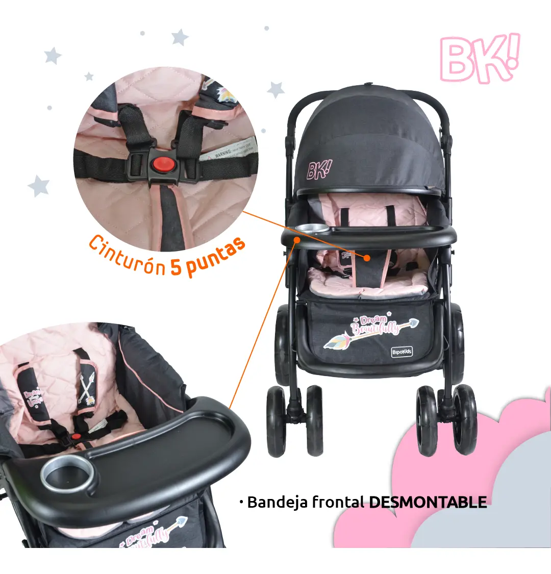Cochecito Bipokids ART BBS199 - Imagen 6