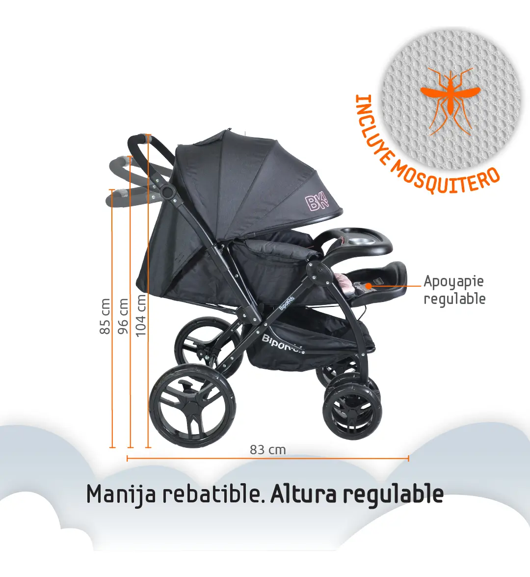 Cochecito Bipokids ART BBS199 - Imagen 3