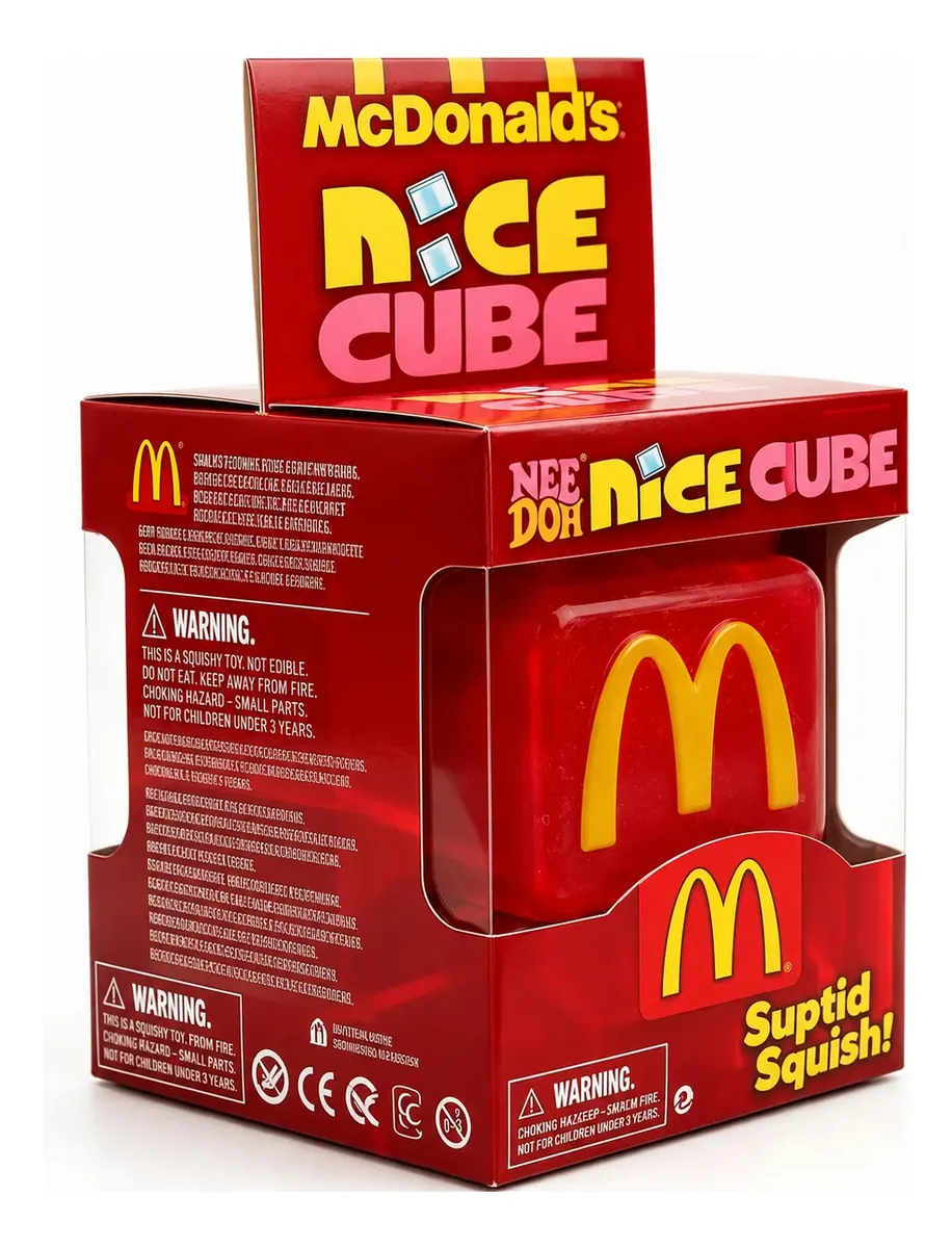 Squishy Cubo Mcdonalds art SQUEEZECUBE - Imagen 3