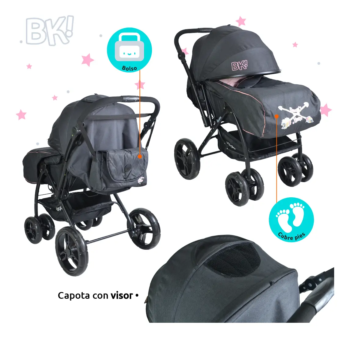 Cochecito Bipokids ART BBS199 - Imagen 5