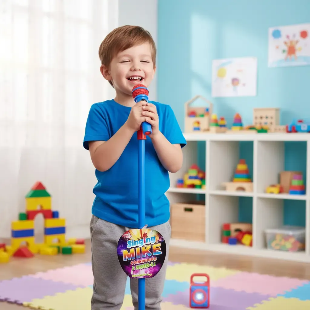 Micrófono Infantil con Soporte y Conexión MP3 "Music Mike" ART AB-14918 - Imagen 2
