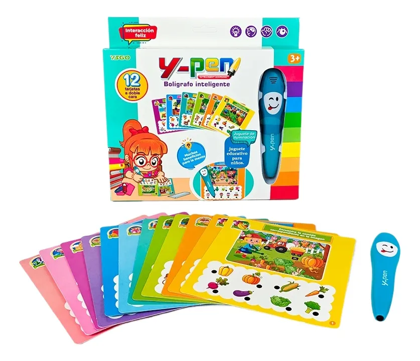 Juego Educativo Y-pen Con Bolígrafo Inteligente Y Láminas art YS20607C