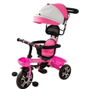 Triciclo Infantil Evolutivo 'Baby Gus' con Capota y Guía ART 56197