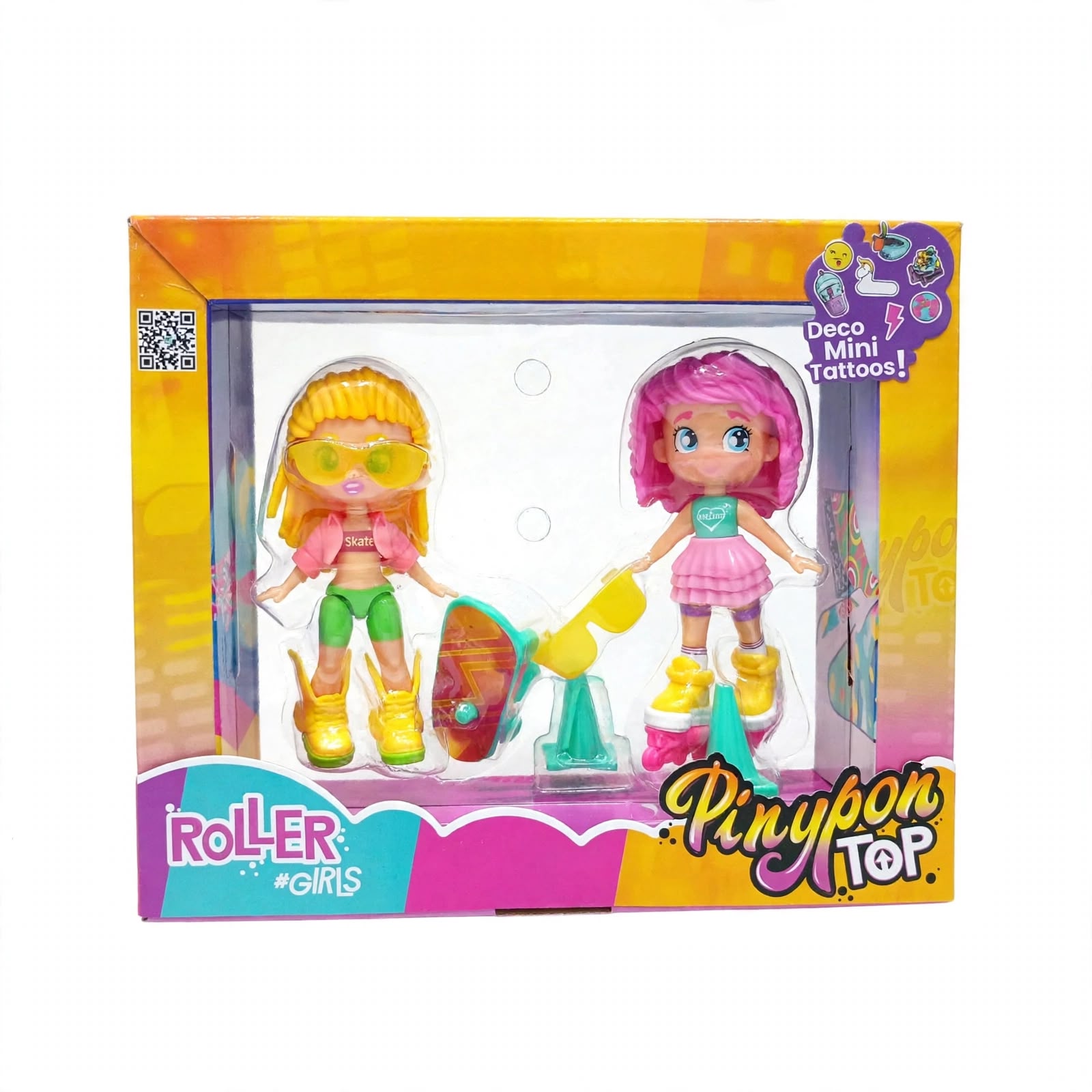 Pack de Muñecas Pinypon Top Roller Girls ART PNN02000 - Imagen 3