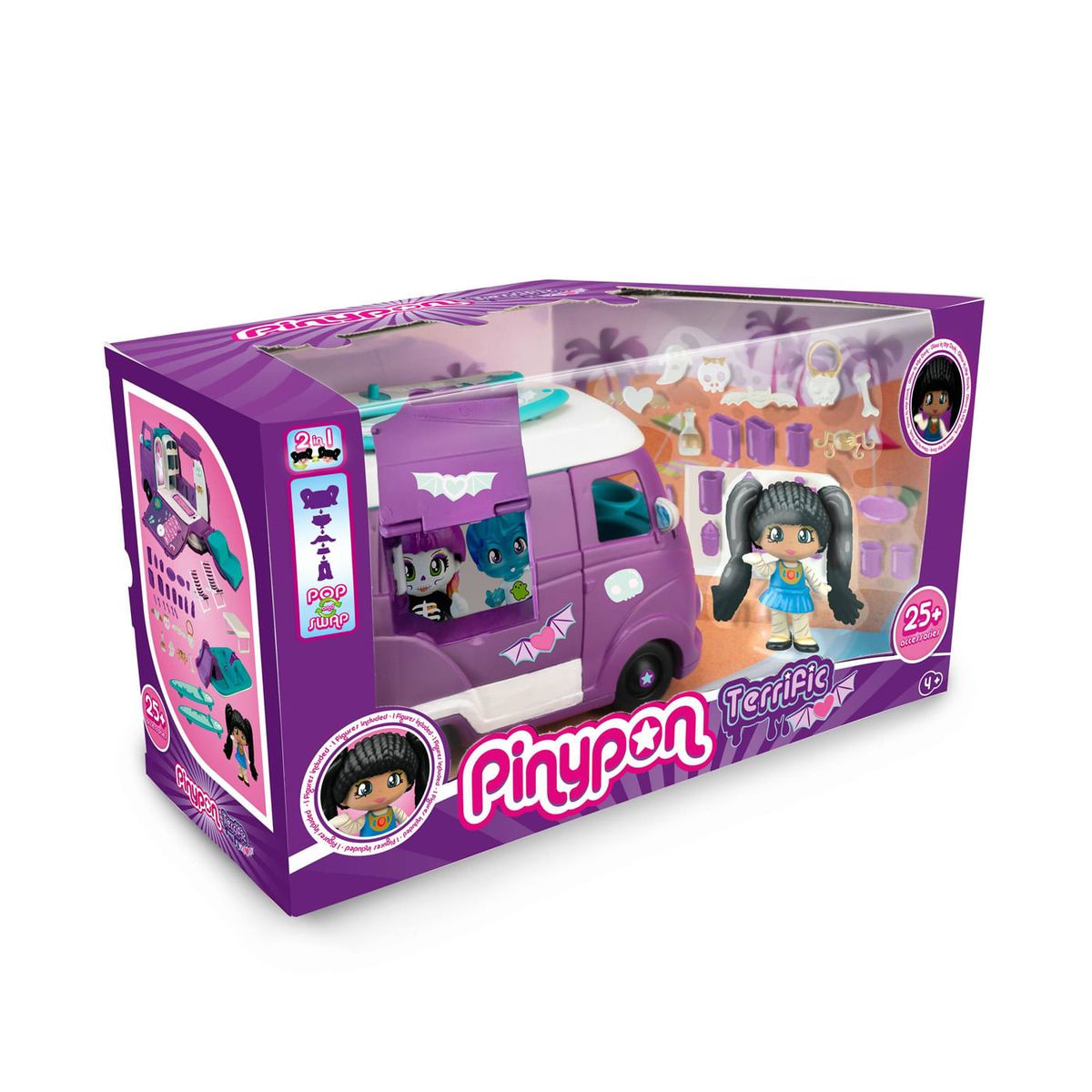 PINYPON TERRIFIC VAN 8 CM MINI BUS art PNY49000 - Imagen 2