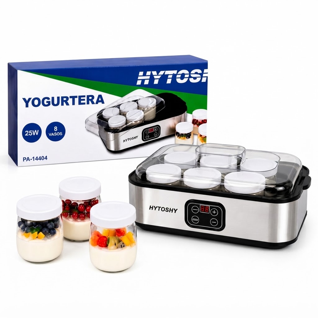 Yogurtera Eléctrica Hytoshy 8 Vasos ART PA-14404