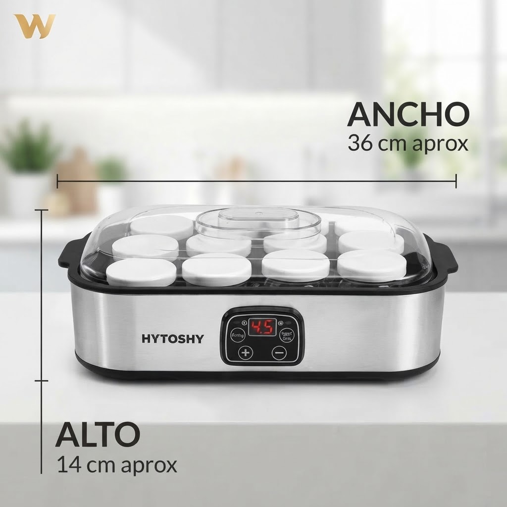 Yogurtera Eléctrica Hytoshy 8 Vasos ART PA-14404 - Imagen 3