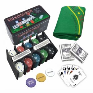 TEXAS HOLD´EM POKER SET X 200 PIEZAS art 200pc
